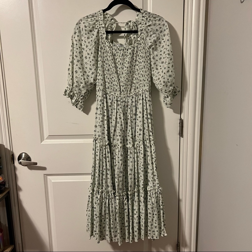 Ivy City Co Madeline Dress in Blue